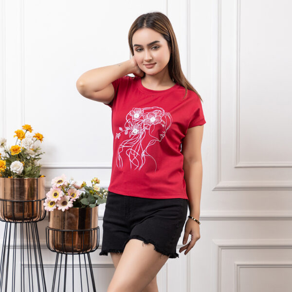 Dream Girl Handpainted Tshirt With Detailing