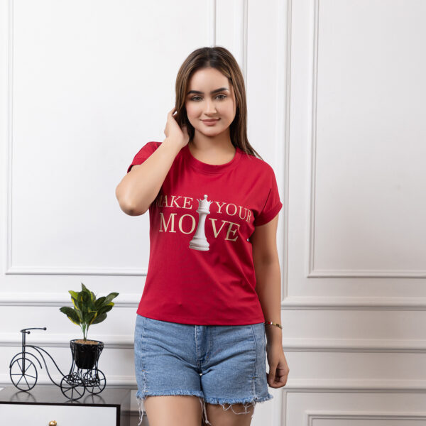 Make your Move 3D Graphic printed T-shirt
