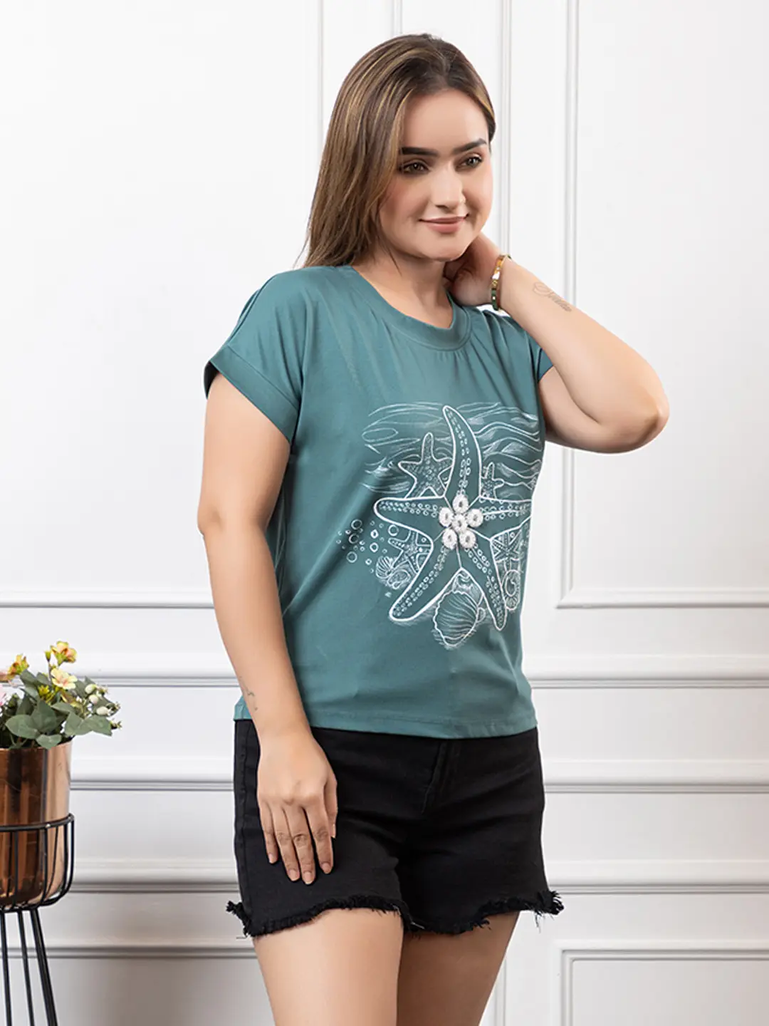 Ocean Dreams Handpainted T-shirt