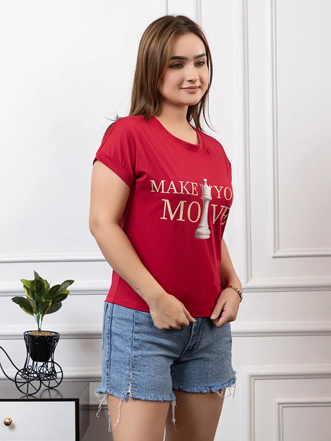 Make your Move 3D Graphic printed T-shirt