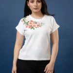 Hand Painted Elegant Corsage T-Shirt
